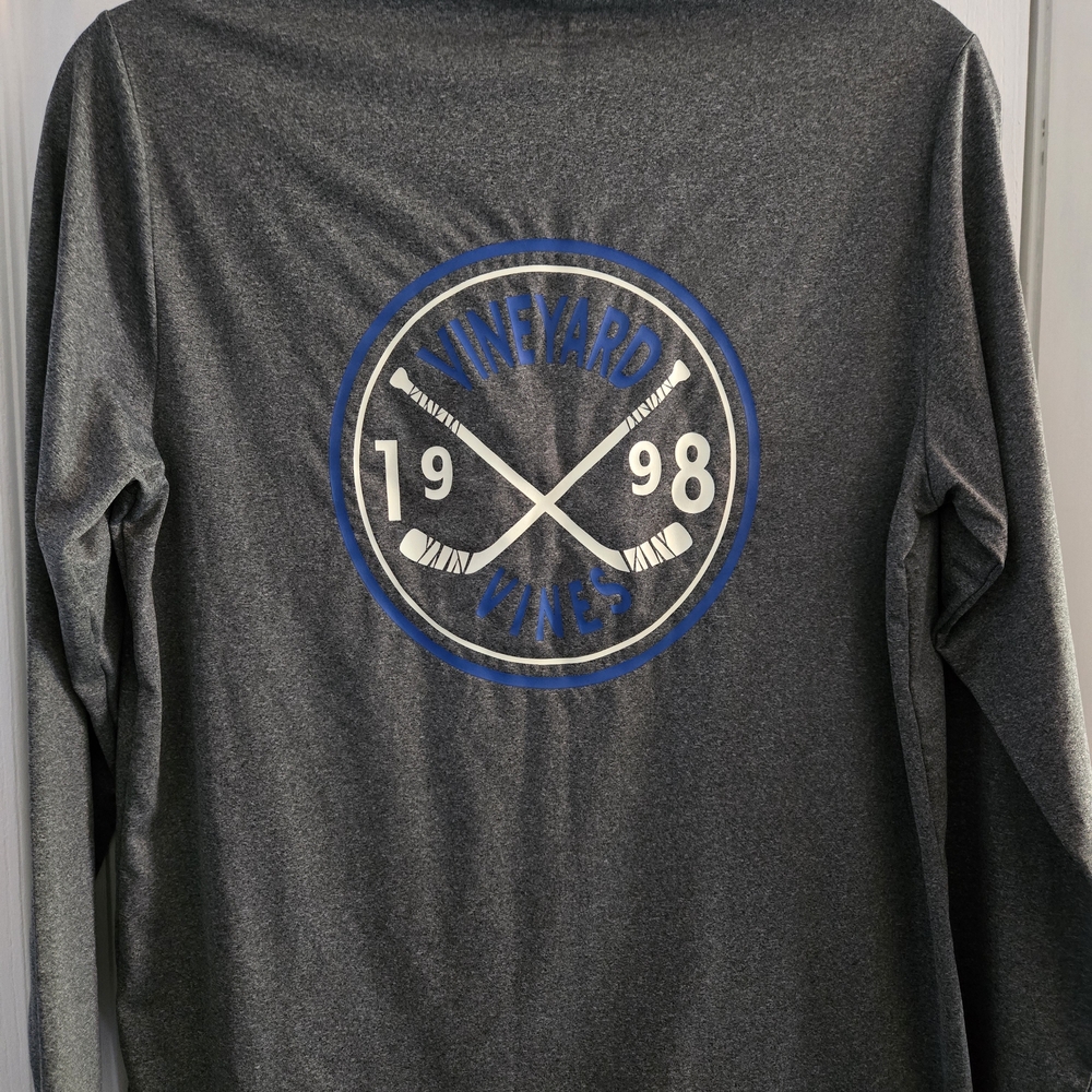 Vineyard Vines Men's Charcoal Long Sleeve Tee